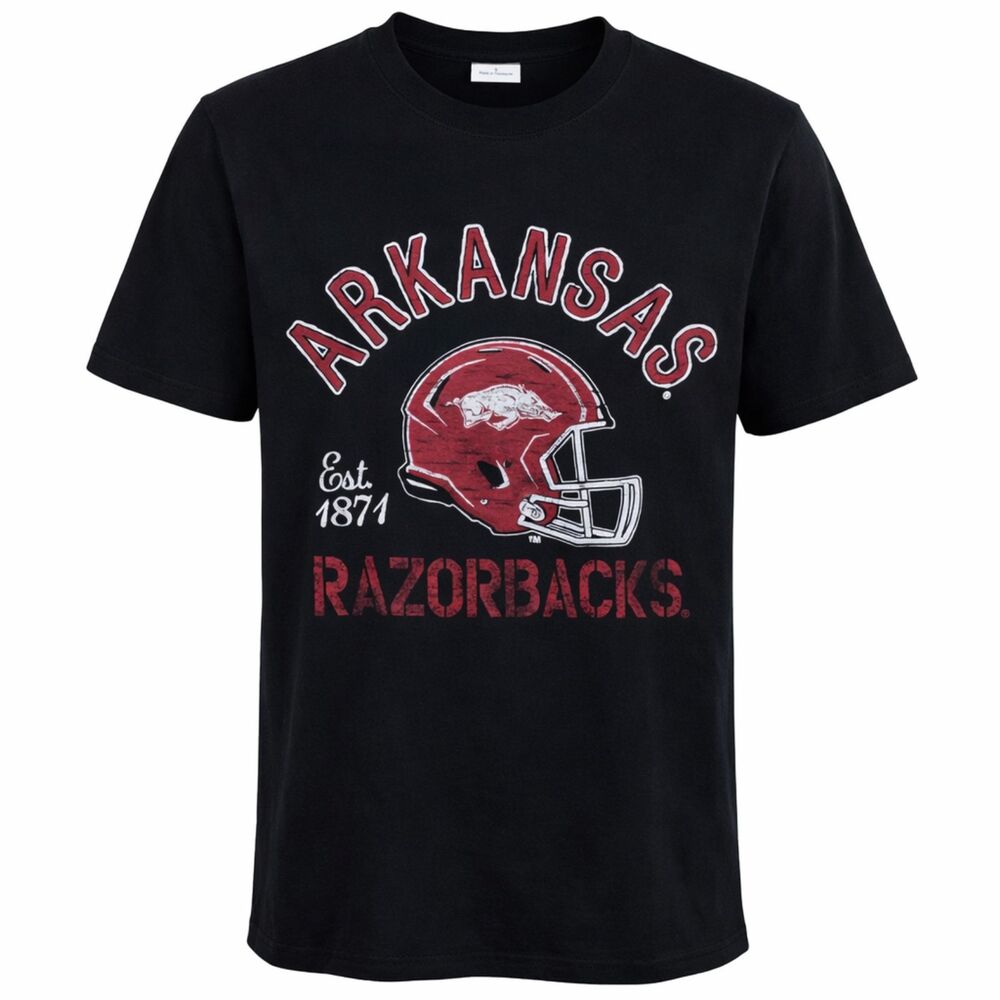 ARKANSAS RAZORBACKS COLLEGE SEC GO HOGS VINTAGE INSPIRED WOOPIG CREWNECK TEE